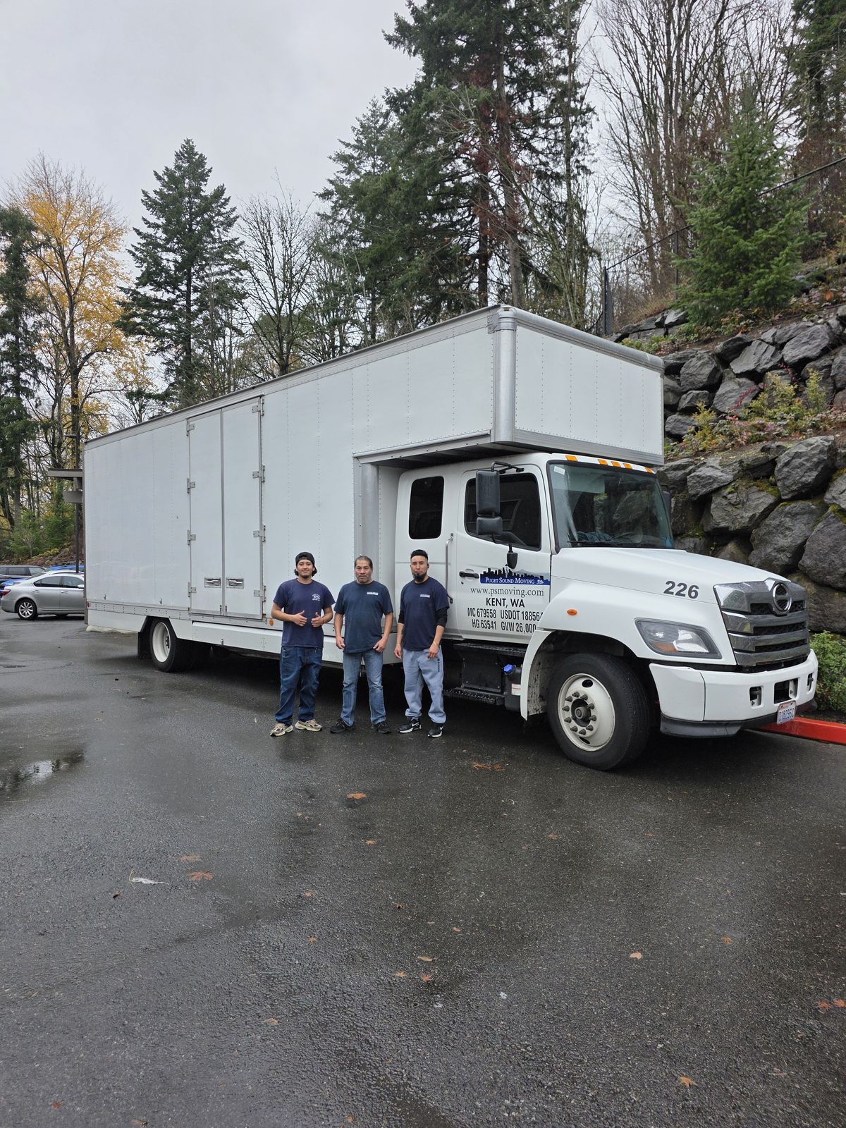 Seattle moving company team loading truck — Puget Sound Moving local movers Washington state